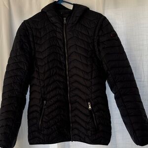 Pajar Canada Black Quilted Jacket/Vest w/ removable sleeves